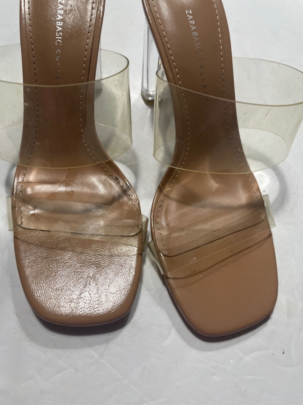 Zara Basic Collection Clear Strap and Heel size 36 - Picture 4 of 8